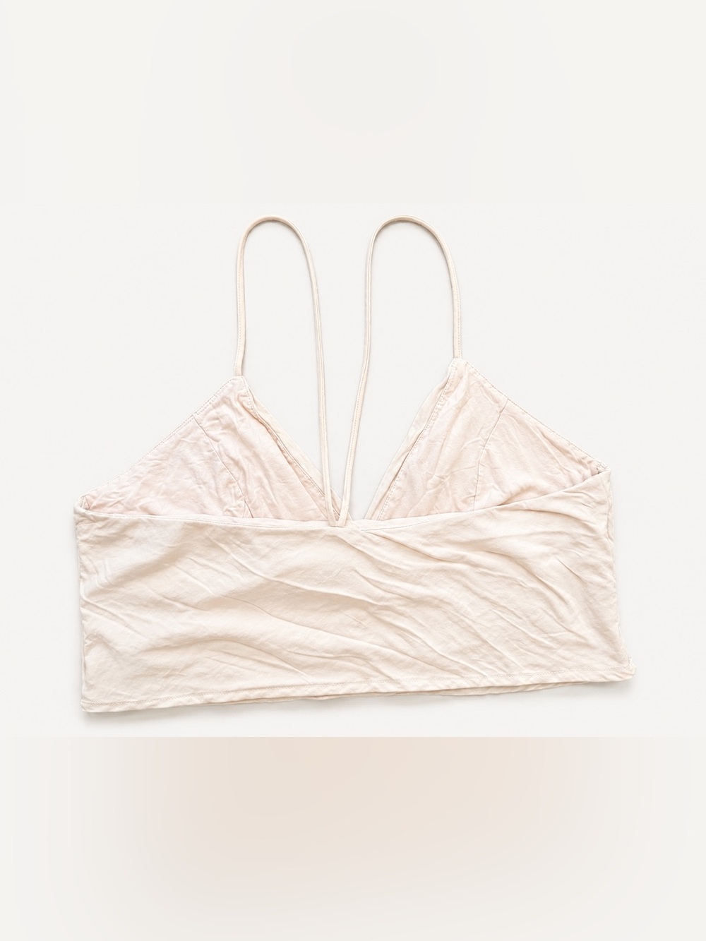 Princess Polly Jessa Ruched Tie-Back Crop Top Size 8 Strappy Cami Preppy - Picture 3 of 4